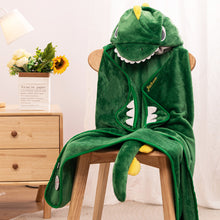 Afbeelding in Gallery-weergave laden, Ultra Soft Hooded Blanket - Dinosaur &amp; Unicorn