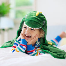 Afbeelding in Gallery-weergave laden, Ultra Soft Hooded Blanket - Dinosaur &amp; Unicorn