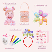Cargar imagen en el visor de la galería, Easter Sale - Personalized Bunny Girl Plush Doll Gift Set