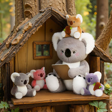 Load image into Gallery viewer, Plush Stuffed Animal Mommy with 4 Babies - 8 Themes