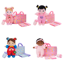 Cargar imagen en el visor de la galería, Personalized 10 Inches Baby Girl Doll with Bassinet Role Play Toy