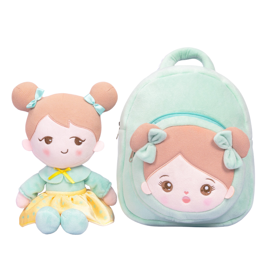 OUOZZZ Paquete de muñeca + mochila personalizada