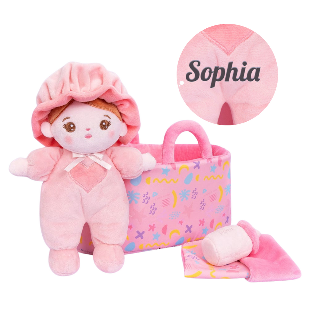 Nuovo aggiornamento - Set regalo personalizzato per bambole in peluche (15 pollici) per bambini