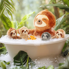 Load image into Gallery viewer, 19&quot; Sloth Stuffed Animal with 4 Babies Sloth Inside