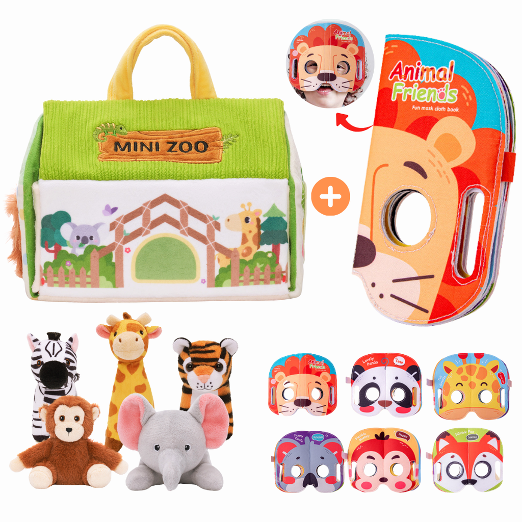 Personalized Baby's First Fun Colorful Zoo Set