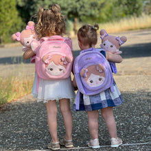 Ladda upp bild till gallerivisning, OUOZZZ Personalized Plush Rag Baby Girl Doll + Backpack Bundle -2 Skin Tones