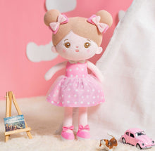 Cargar imagen en el visor de la galería, OUOZZZ Personalized Baby Doll + Backpack Combo Gift Set Pink Abby Doll / Only Doll
