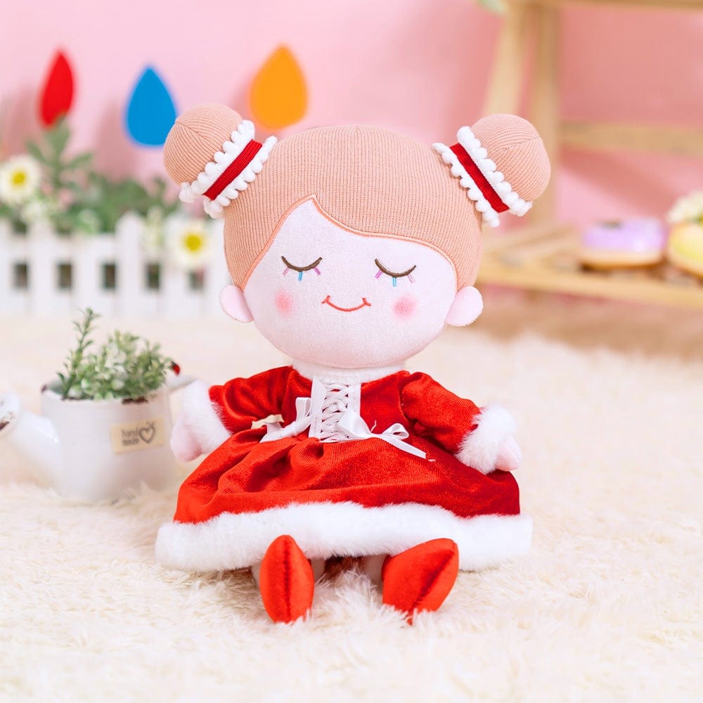 OUOZZZ Personalized Red Plush Doll Red