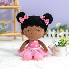 Carica l&#39;immagine nel visualizzatore di Gallery, OUOZZZ Personalized Plush Rag Baby Girl Doll + Backpack Bundle -2 Skin Tones Dora - Pink / Only Doll