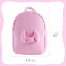 Load image into Gallery viewer, OUOZZZ Personalized Iris Pink Doll and Bag Gift Set Pink Iris + Backpack