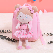 Load image into Gallery viewer, OUOZZZ Personalized Iris Pink Doll and Bag Gift Set Pink Iris + Backpack