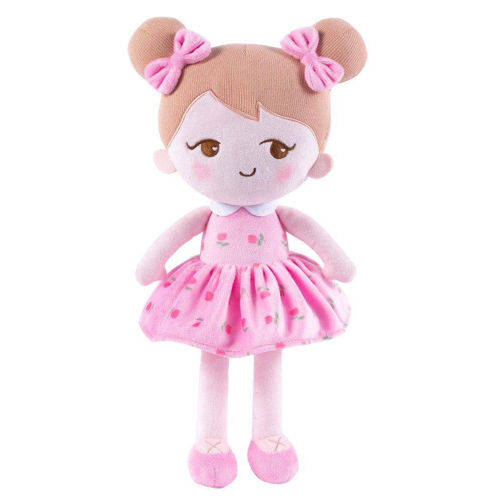 OUOZZZ Personalized Playful Pink Plush Doll Becky Pink
