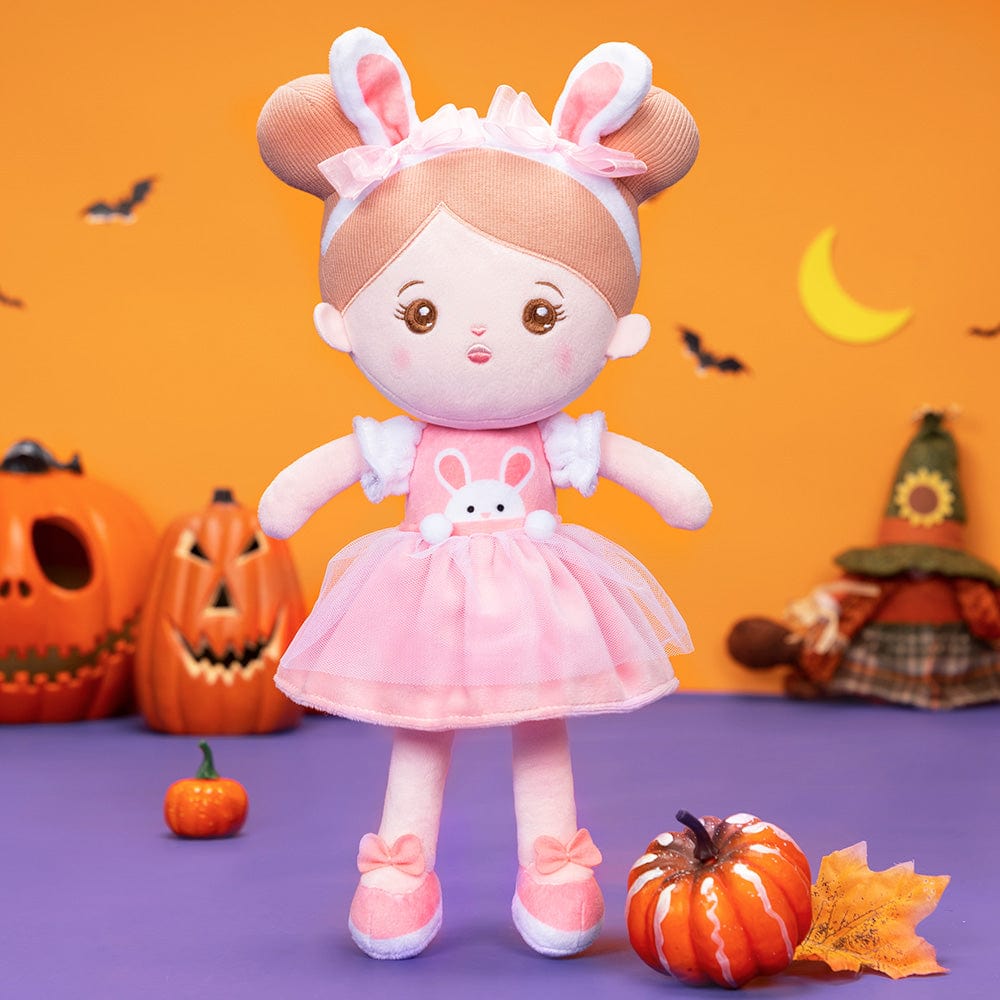 OUOZZZ Halloween Sale - Personalized Doll Baby Gift Set Pink Rabbit Doll