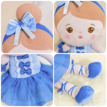 Laden Sie das Bild in den Galerie-Viewer, OUOZZZ Personalized Blue Girl Plush Doll Abby Ballerina