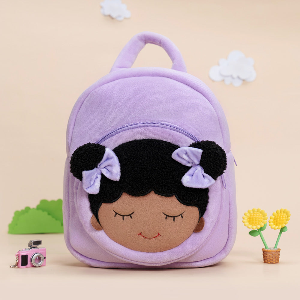 Personalized Deep Skin Tone Pink Dora Backpack