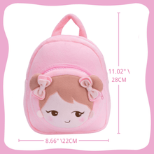 Ladda upp bild till gallerivisning, OUOZZZ Personalized Playful Girl Pink Backpack Only Backpack
