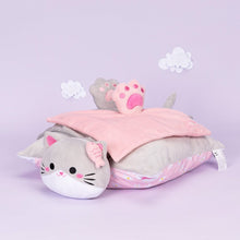 Carica l&#39;immagine nel visualizzatore di Gallery, OUOZZZ Personalized Plush Kitten Doll &amp; Pillow &amp; Soothing Towel Gift Set