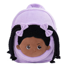 Charger l&#39;image dans la galerie, OUOZZZ Personalized Deep Skin Tone Plush Purple Ash Backpack Only Backpack