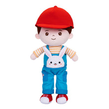 Cargar imagen en el visor de la galería, OUOZZZ Personalized Rabbit Overalls Plush Baby Boy Doll