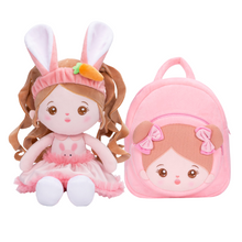 Ladda upp bild till gallerivisning, Personalized Baby Girl Doll and Matching Backpack