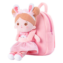 Load image into Gallery viewer, OUOZZZ Personalized Pink Plush Backpack Bunny🐰