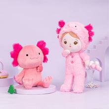 Ladda upp bild till gallerivisning, OUOZZZ Personalized Pink Newt Plush Baby Doll