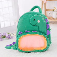 Load image into Gallery viewer, OUOZZZ Personalized Green Dinosaur Plush Backpack