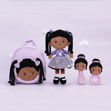 Cargar imagen en el visor de la galería, OUOZZZ Personalized Purple Deep Skin Tone Plush Ash Doll