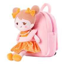 Load image into Gallery viewer, OUOZZZ Personalized Pink Plush Backpack Orange🧡