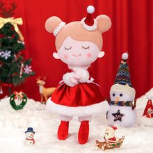 Laden Sie das Bild in den Galerie-Viewer, OUOZZZ Personalized Red Christmas Plush Baby Girl Doll