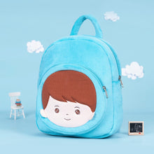 Indlæs billede til gallerivisning OUOZZZ Personalized Blue Plush Baby Boy Backpack