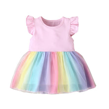 Ladda upp bild till gallerivisning, OUOZZZ Personalized Abby Pink Doll with Pink Baby Rainbow Dress