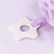 Laden Sie das Bild in den Galerie-Viewer, OUOZZZ Purple Baby Soft Plush Towel Toy with Teether 01