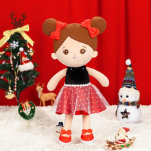 Ladda upp bild till gallerivisning, OUOZZZ Christmas Sale - Personalized Doll Baby Gift Set Deep Red Dress Doll