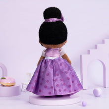 Charger l&#39;image dans la galerie, OUOZZZ Personalized Deep Skin Tone Plush Purple Princess Doll