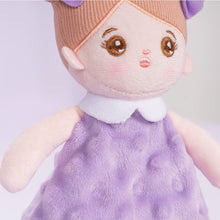 Laden Sie das Bild in den Galerie-Viewer, OUOZZZ Purple Baby Soft Plush Towel Toy with Teether 01
