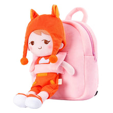 Load image into Gallery viewer, OUOZZZ Personalized Pink Plush Backpack Little Fox🦊