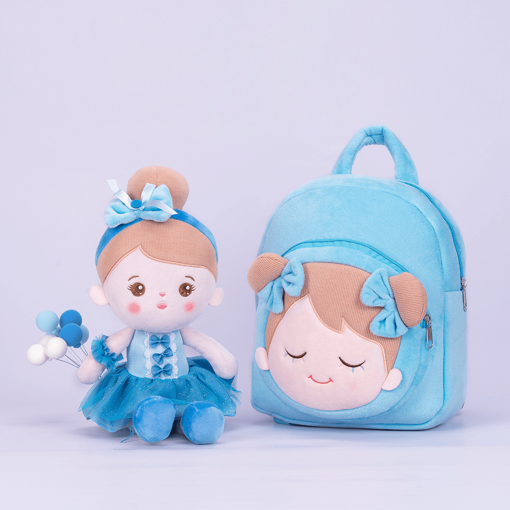 OUOZZZ OUOZZZ Personalized Doll + Backpack Bundle Blue Abby💙 / With Backpack