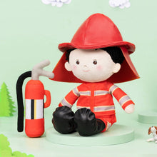 Indlæs billede til gallerivisning OUOZZZ Personalized Firemen Plush Baby Boy Doll Firemen