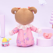 Load image into Gallery viewer, OUOZZZ Personalized Pink Sitting Position Plush Lite Baby Girl Doll