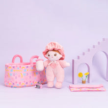 Cargar imagen en el visor de la galería, Personalizedoll Personalized Pink Mini Plush Baby Girl Doll &amp; Gift Set