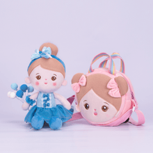 Load image into Gallery viewer, Personalizedoll Personalized Plush Doll + Shoulder Bag Combo Blue💙 / With Shoulder Bag