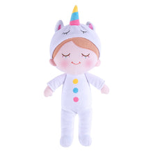 Cargar imagen en el visor de la galería, OUOZZZ Personalized White Unicorn Pajamas Baby Pajamas Plush Boy Doll