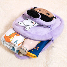 Afbeelding in Gallery-weergave laden, ouozzz Personalized Purple Deep Skin Tone Plush Nevaeh Backpack Purple