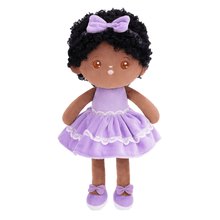 Afbeelding in Gallery-weergave laden, lovinglydoll Lovingly Personalized Deep Skin Tone Plush New Curly Hair Doll