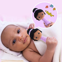 Cargar imagen en el visor de la galería, iFrodoll iFrodoll Deep Skin Plush Nevaeh Chewable Rattle 2-Piece Rattle Set