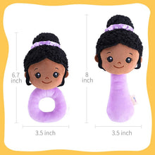 Ladda upp bild till gallerivisning, iFrodoll iFrodoll Deep Skin Plush Nevaeh Chewable Rattle 2-Piece Rattle Set