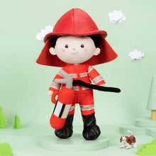 Ladda upp bild till gallerivisning, OUOZZZ Personalized Firemen Plush Baby Boy Doll Firemen