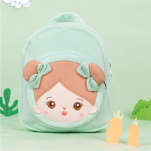 Load image into Gallery viewer, OUOZZZ Personalized Green Plush Backpack Green Backpack