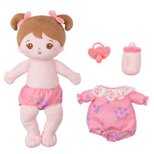 Load image into Gallery viewer, OUOZZZ Personalized Pink Sitting Position Plush Lite Baby Girl Doll Only Doll